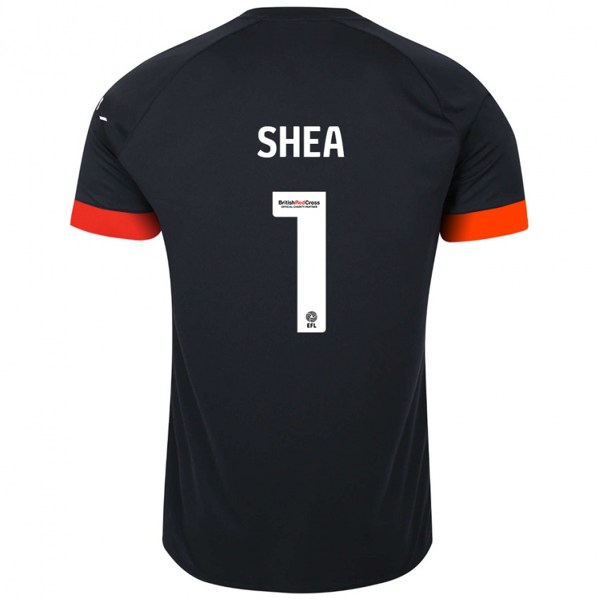 Kinder James Shea #1 Schwarz Orange Auswärtstrikot Trikot 2024/25 T-Shirt Österreich