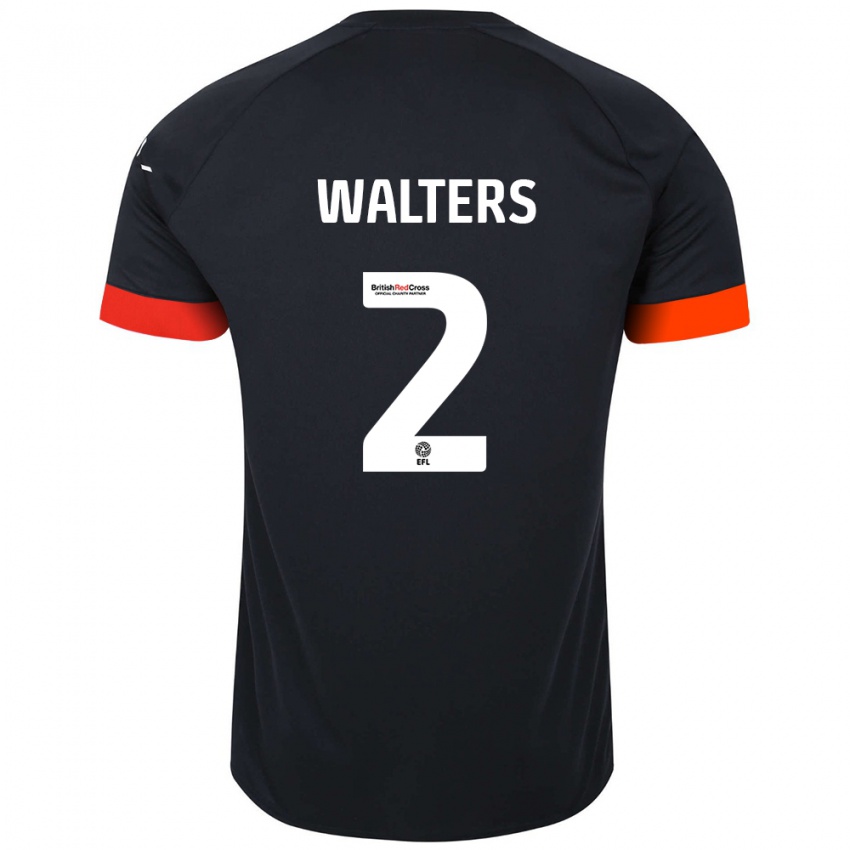 Kinder Reuell Walters #2 Schwarz Orange Auswärtstrikot Trikot 2024/25 T-Shirt Österreich