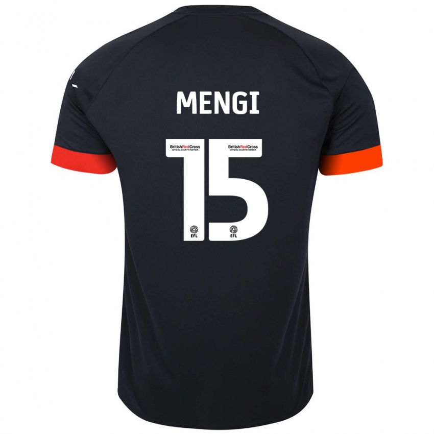 Kinder Teden Mengi #15 Schwarz Orange Auswärtstrikot Trikot 2024/25 T-Shirt Österreich