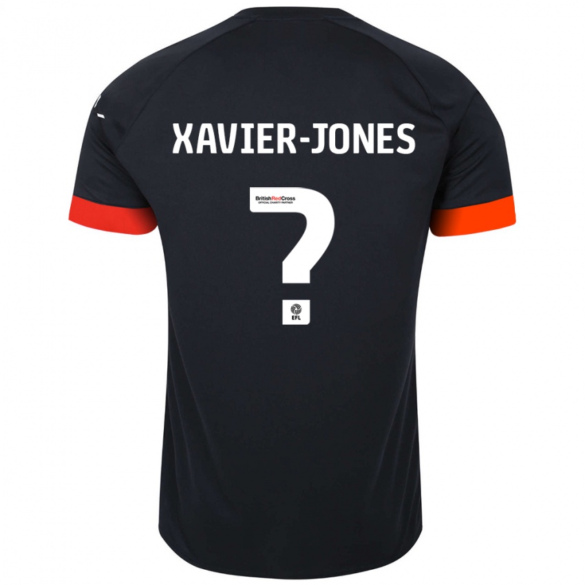 Kinder Tate Xavier-Jones #0 Schwarz Orange Auswärtstrikot Trikot 2024/25 T-Shirt Österreich