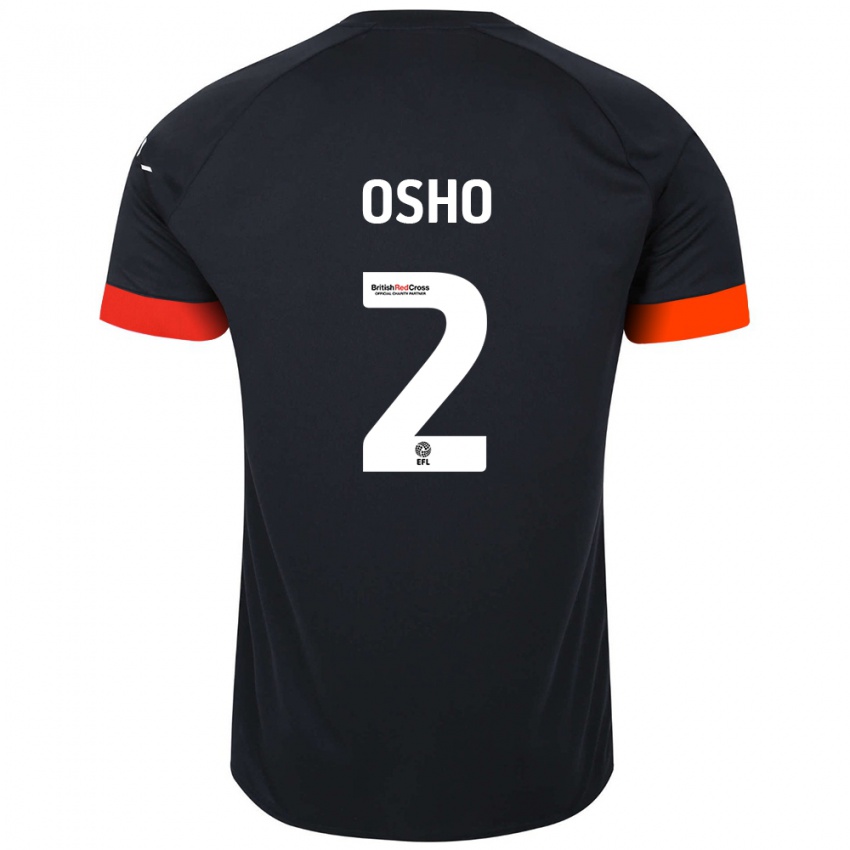 Kinder Gabriel Osho #2 Schwarz Orange Auswärtstrikot Trikot 2024/25 T-Shirt Österreich