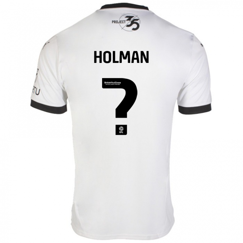 Kinder Daniel Holman #0 Weiß Schwarz Auswärtstrikot Trikot 2024/25 T-Shirt Österreich