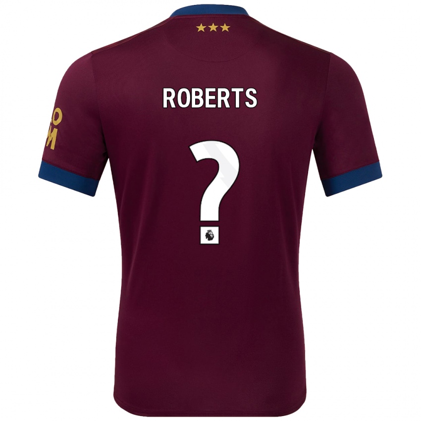 Kinder Mathaeus Roberts #0 Braun Auswärtstrikot Trikot 2024/25 T-Shirt Österreich