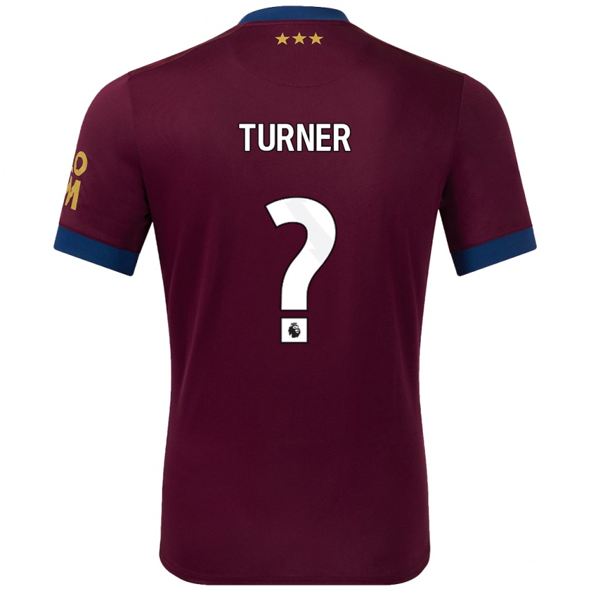 Kinder Steven Turner #0 Braun Auswärtstrikot Trikot 2024/25 T-Shirt Österreich