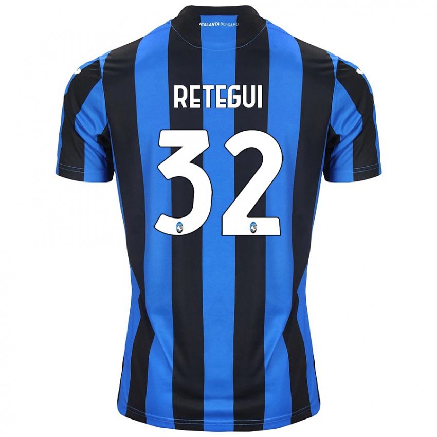 Herren Mateo Retegui #32 Blau Schwarz Heimtrikot Trikot 2024/25 T-Shirt Österreich