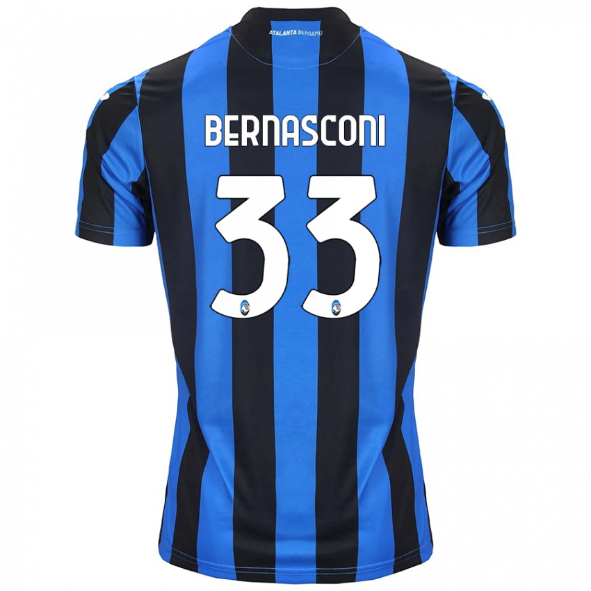 Herren Lorenzo Bernasconi #33 Blau Schwarz Heimtrikot Trikot 2024/25 T-Shirt Österreich