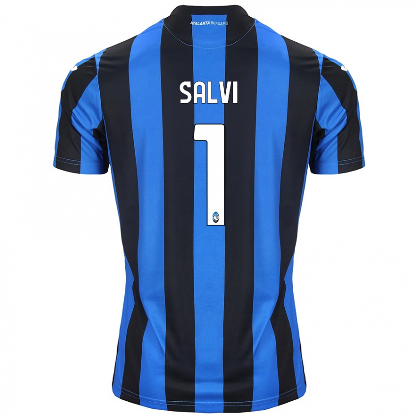 Herren Margherita Salvi #1 Blau Schwarz Heimtrikot Trikot 2024/25 T-Shirt Österreich