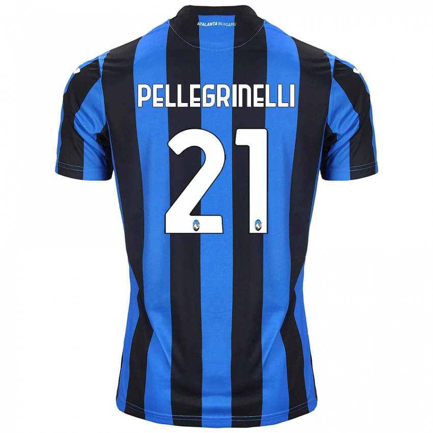 Herren Giorgia Pellegrinelli #21 Blau Schwarz Heimtrikot Trikot 2024/25 T-Shirt Österreich