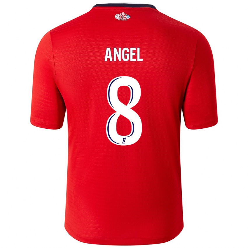 Herren Angel Gomes #8 Rot Weiß Heimtrikot Trikot 2024/25 T-Shirt Österreich