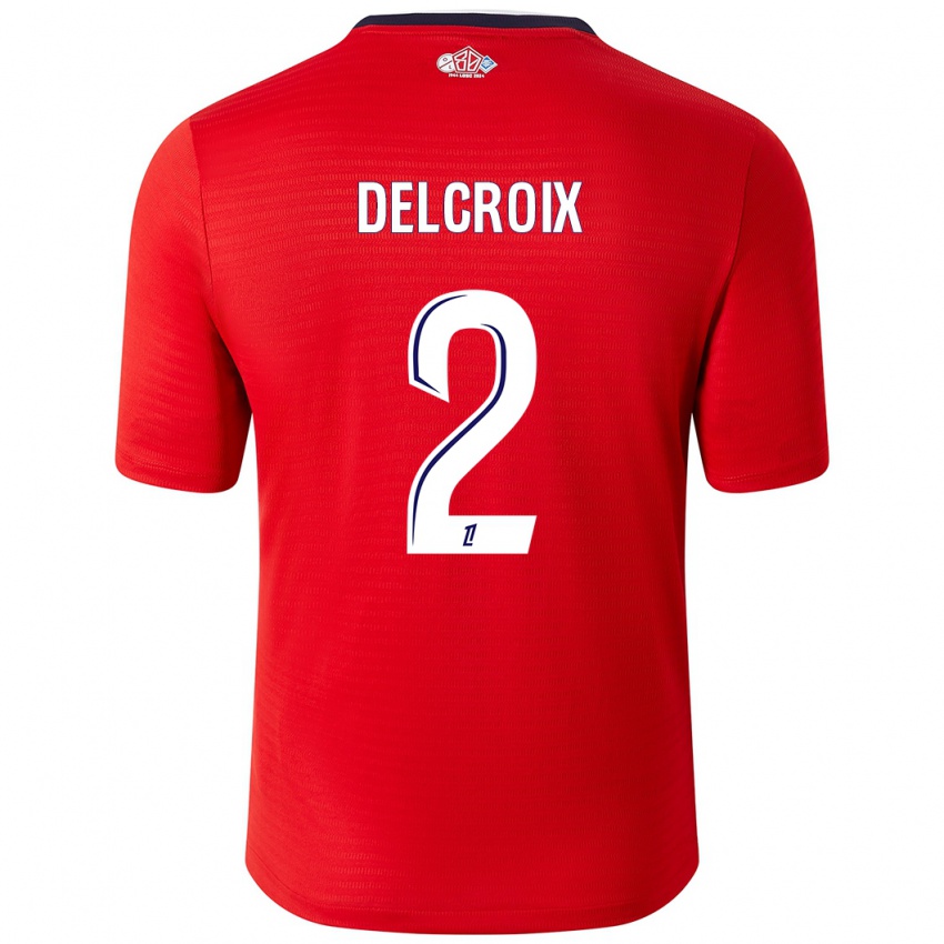 Herren Céleste Delcroix #2 Rot Weiß Heimtrikot Trikot 2024/25 T-Shirt Österreich