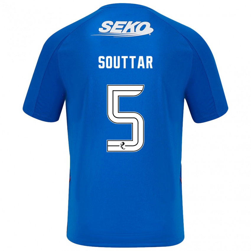 Herren John Souttar #5 Dunkelblau Heimtrikot Trikot 2024/25 T-Shirt Österreich