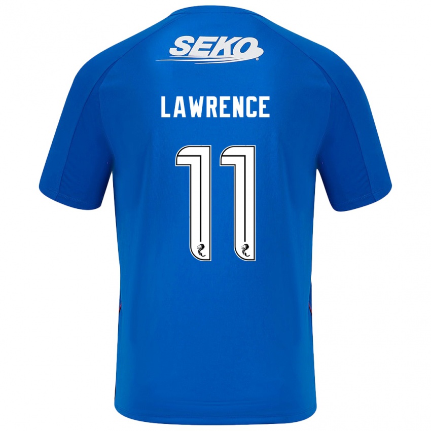 Herren Tom Lawrence #11 Dunkelblau Heimtrikot Trikot 2024/25 T-Shirt Österreich