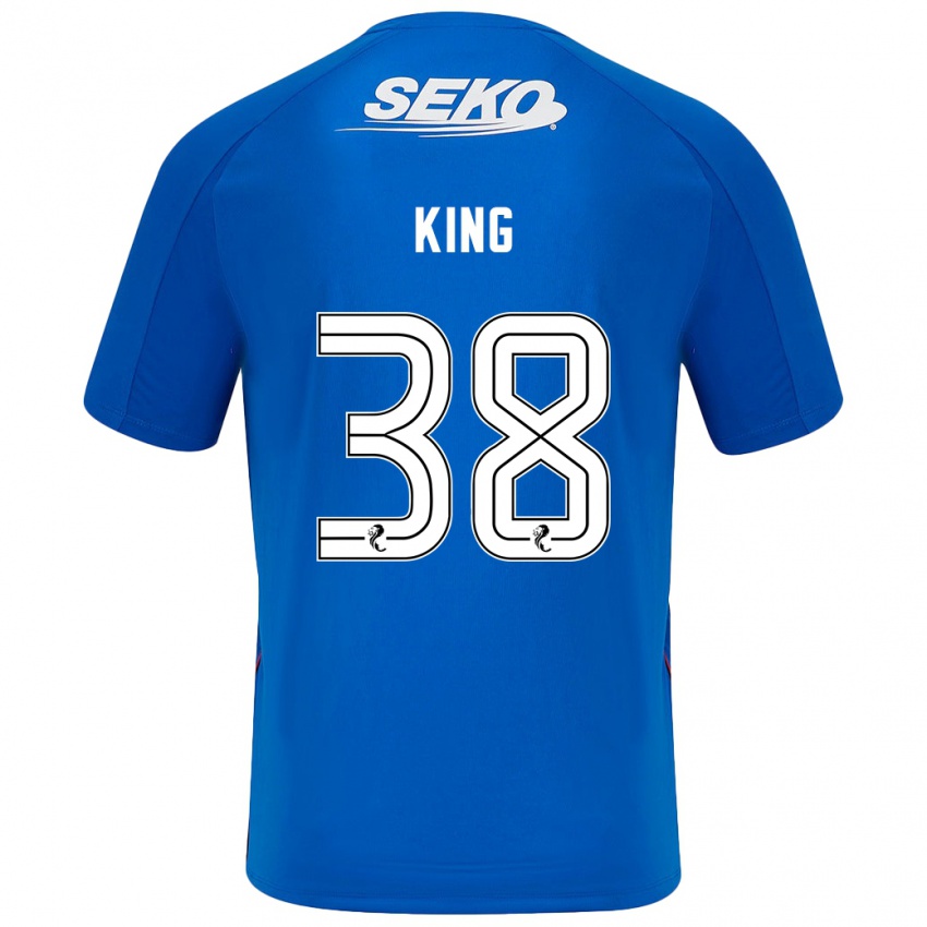 Herren Leon King #38 Dunkelblau Heimtrikot Trikot 2024/25 T-Shirt Österreich