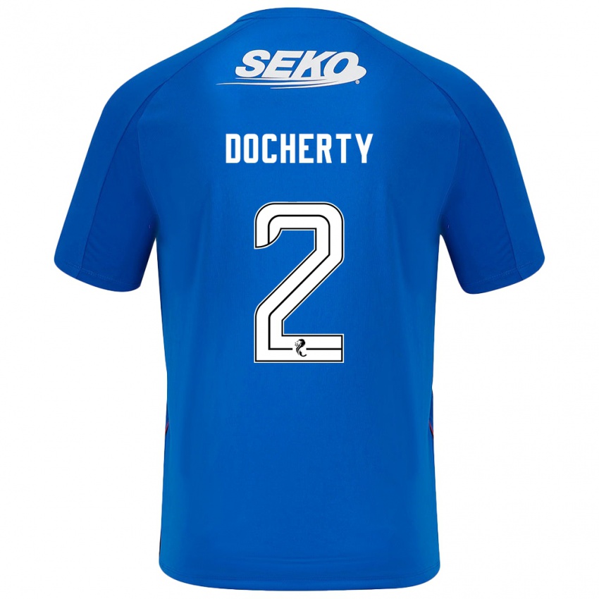 Herren Nicola Docherty #2 Dunkelblau Heimtrikot Trikot 2024/25 T-Shirt Österreich