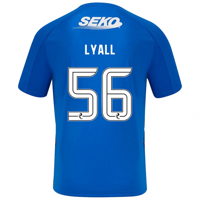 Herren Arron Lyall #56 Dunkelblau Heimtrikot Trikot 2024/25 T-Shirt Österreich