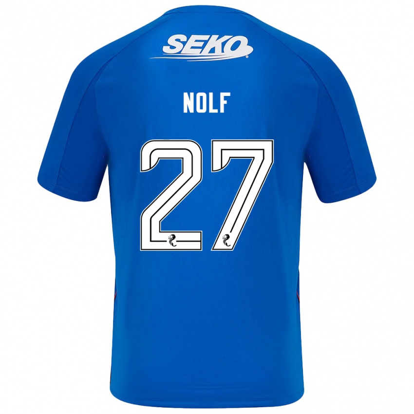 Herren Madeline Nolf #27 Dunkelblau Heimtrikot Trikot 2024/25 T-Shirt Österreich