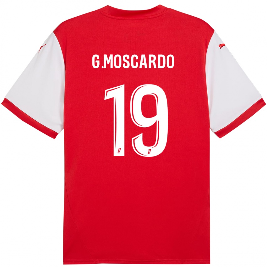 Herren Gabriel Moscardo #19 Rot Weiß Heimtrikot Trikot 2024/25 T-Shirt Österreich