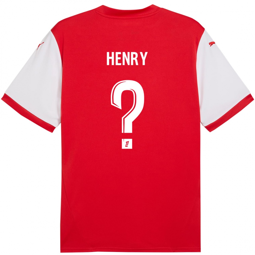 Herren Kobi Henry #0 Rot Weiß Heimtrikot Trikot 2024/25 T-Shirt Österreich