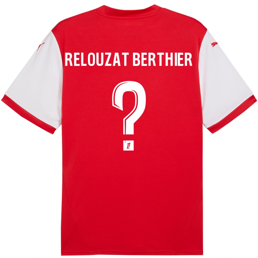 Herren Maxime Relouzat Berthier #0 Rot Weiß Heimtrikot Trikot 2024/25 T-Shirt Österreich