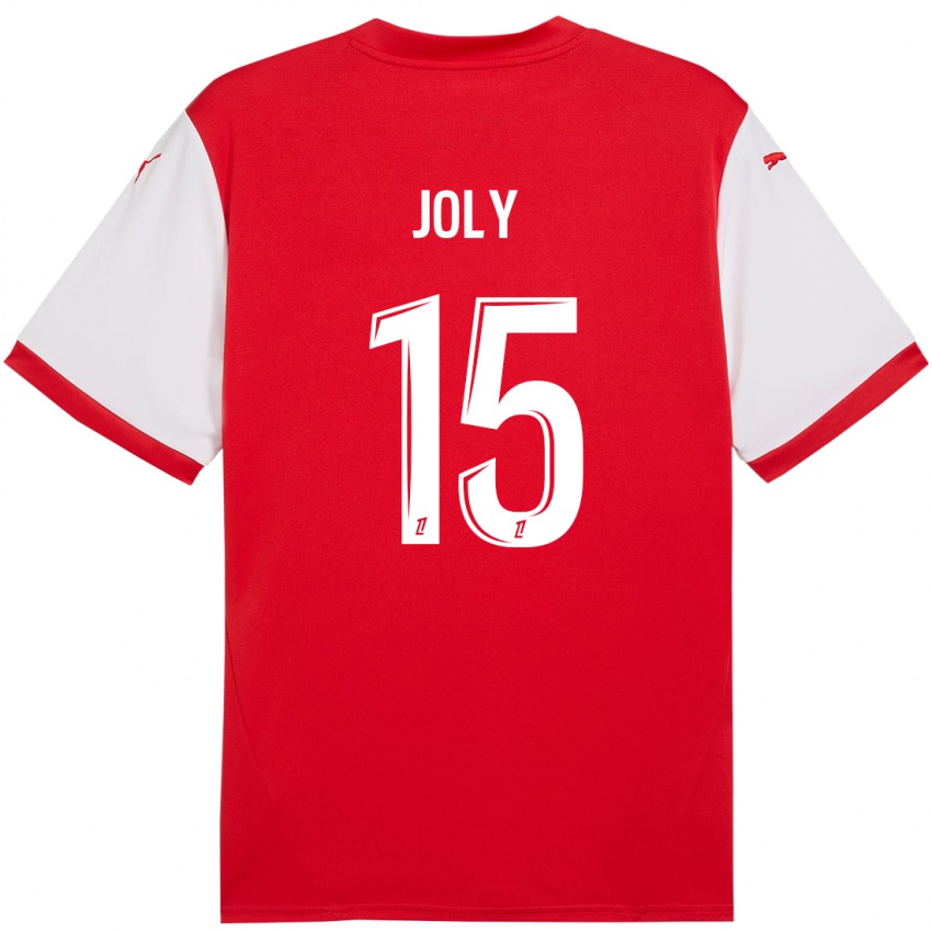 Herren Lou-Ann Joly #15 Rot Weiß Heimtrikot Trikot 2024/25 T-Shirt Österreich