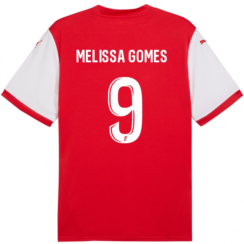 Herren Melissa Ferreira Gomes #9 Rot Weiß Heimtrikot Trikot 2024/25 T-Shirt Österreich