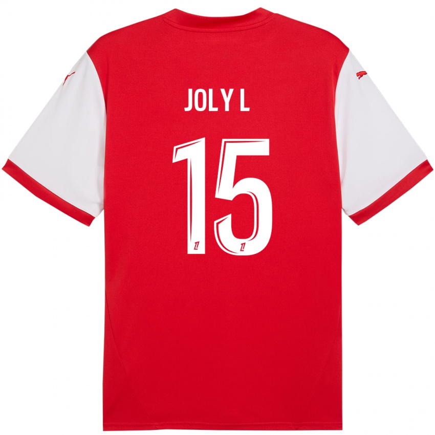 Herren Lou Ann Joly #15 Rot Weiß Heimtrikot Trikot 2024/25 T-Shirt Österreich