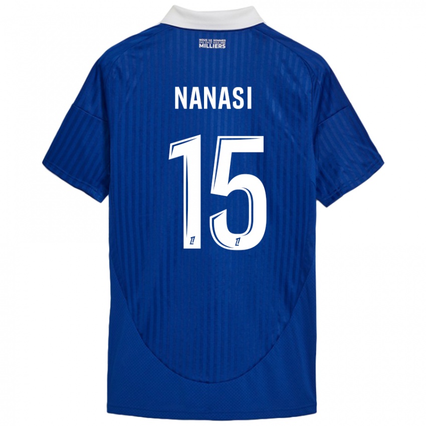 Herren Sebastian Nanasi #15 Blau Weiß Heimtrikot Trikot 2024/25 T-Shirt Österreich