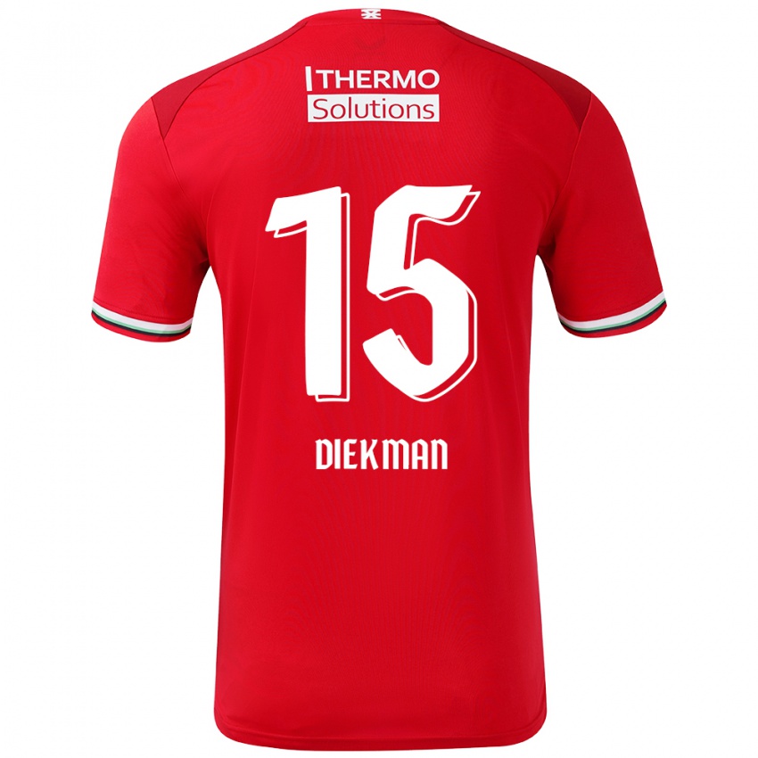 Herren Jill Diekman #15 Rot Weiß Heimtrikot Trikot 2024/25 T-Shirt Österreich