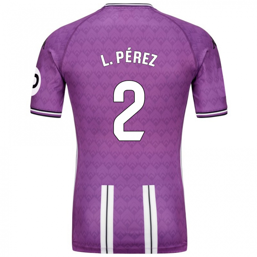 Herren Luis Pérez #2 Violett Weiß Heimtrikot Trikot 2024/25 T-Shirt Österreich