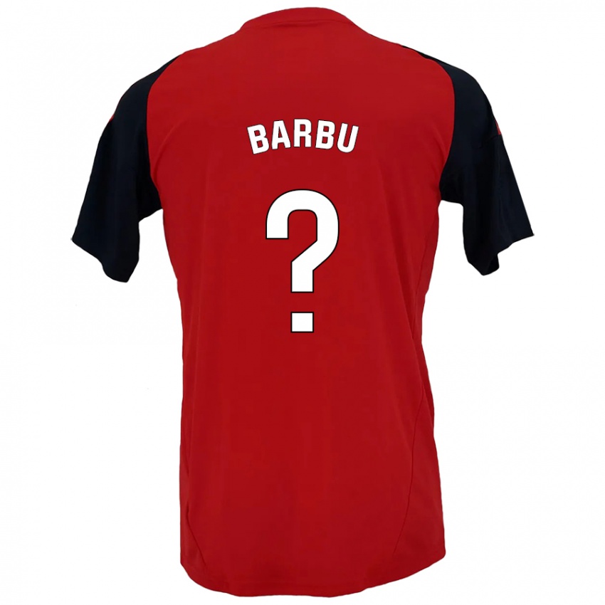 Herren Álex Barbu #0 Rot Schwarz Heimtrikot Trikot 2024/25 T-Shirt Österreich