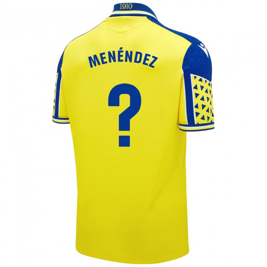 Herren Jaime Menéndez #0 Gelb Blau Heimtrikot Trikot 2024/25 T-Shirt Österreich