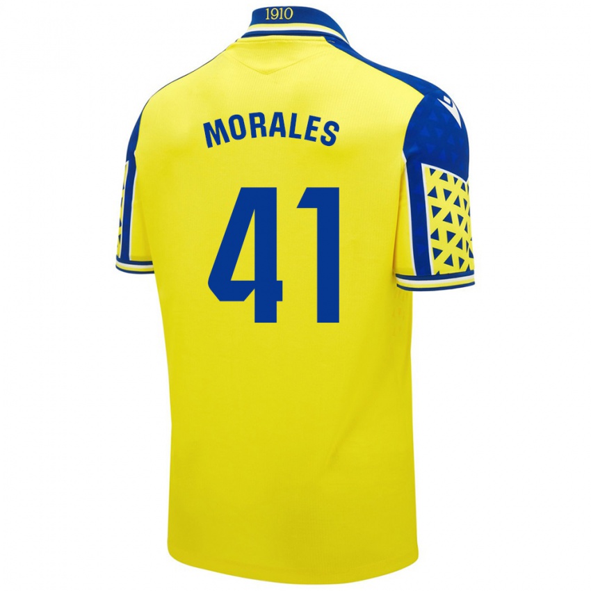 Herren Luis Morales #41 Gelb Blau Heimtrikot Trikot 2024/25 T-Shirt Österreich