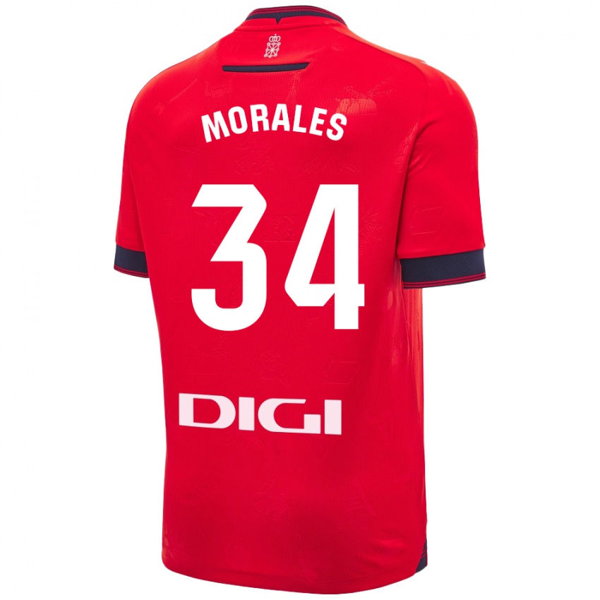 Herren Anai Morales #34 Rot Weiß Heimtrikot Trikot 2024/25 T-Shirt Österreich