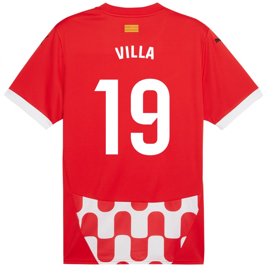 Herren Toni Villa #19 Rot Weiß Heimtrikot Trikot 2024/25 T-Shirt Österreich