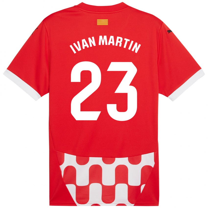 Herren Iván Martín #23 Rot Weiß Heimtrikot Trikot 2024/25 T-Shirt Österreich