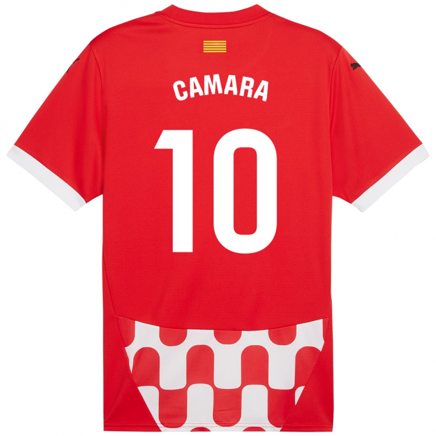 Herren Dawda Camara #10 Rot Weiß Heimtrikot Trikot 2024/25 T-Shirt Österreich