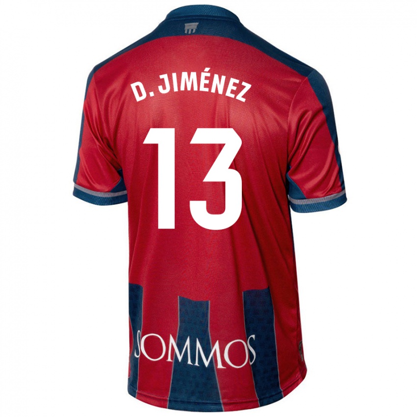 Herren Dani Jiménez #13 Rot Blau Heimtrikot Trikot 2024/25 T-Shirt Österreich