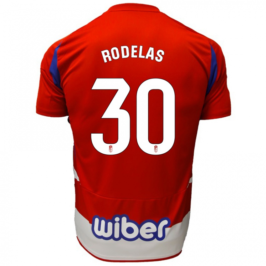 Herren Sergio Rodelas #30 Rot Weiß Blau Heimtrikot Trikot 2024/25 T-Shirt Österreich