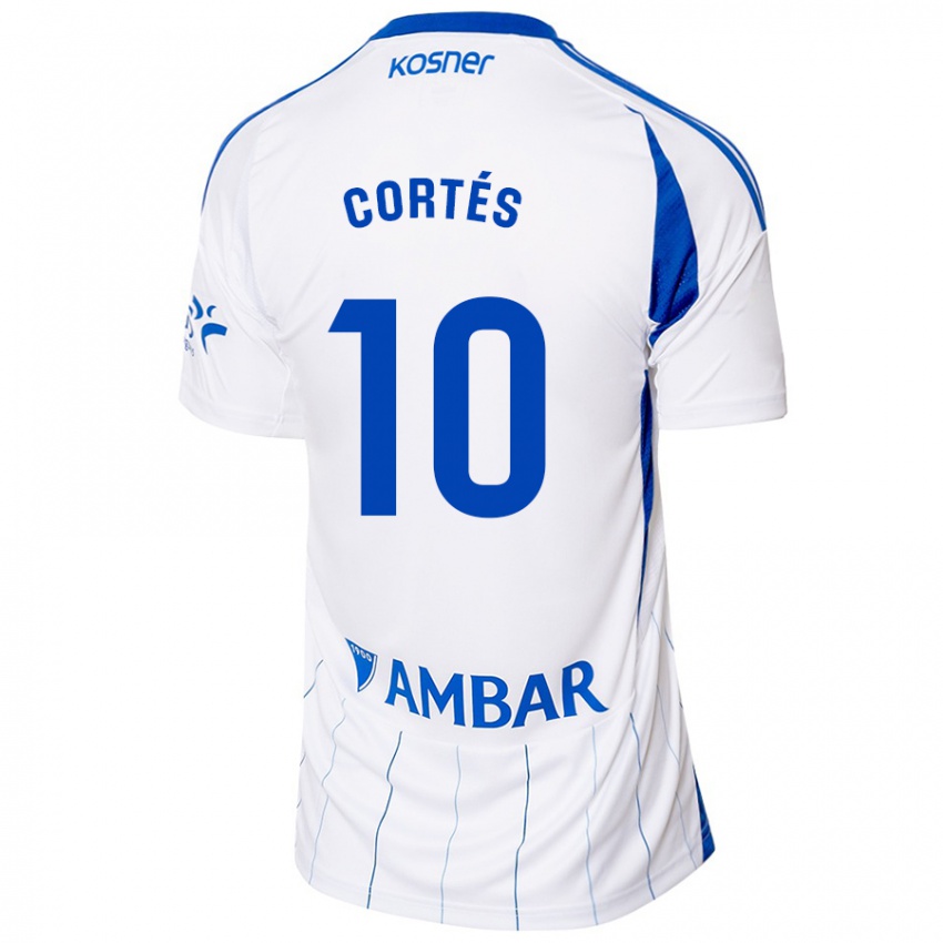 Herren Pablo Cortés #10 Rot Weiß Heimtrikot Trikot 2024/25 T-Shirt Österreich