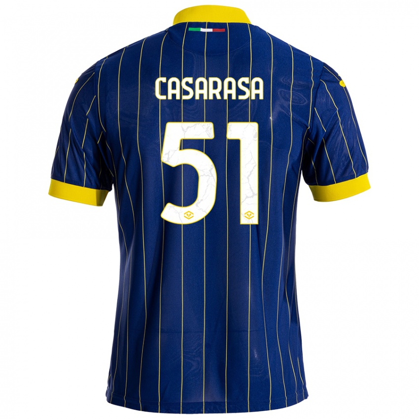 Herren Asia Casarasa #51 Blau Gelb Heimtrikot Trikot 2024/25 T-Shirt Österreich