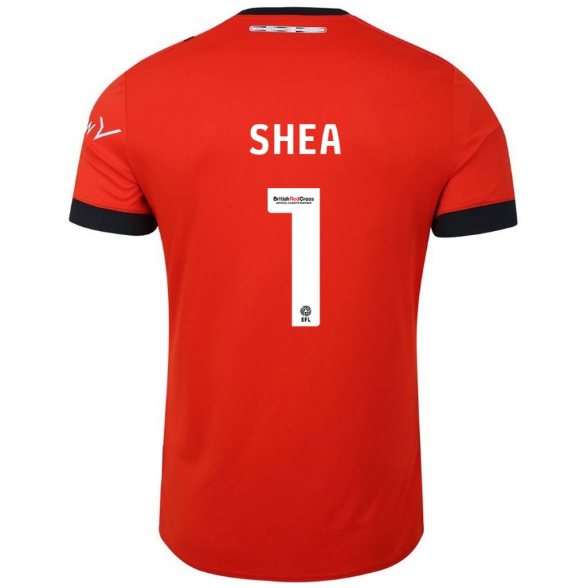 Herren James Shea #1 Orange Schwarz Heimtrikot Trikot 2024/25 T-Shirt Österreich