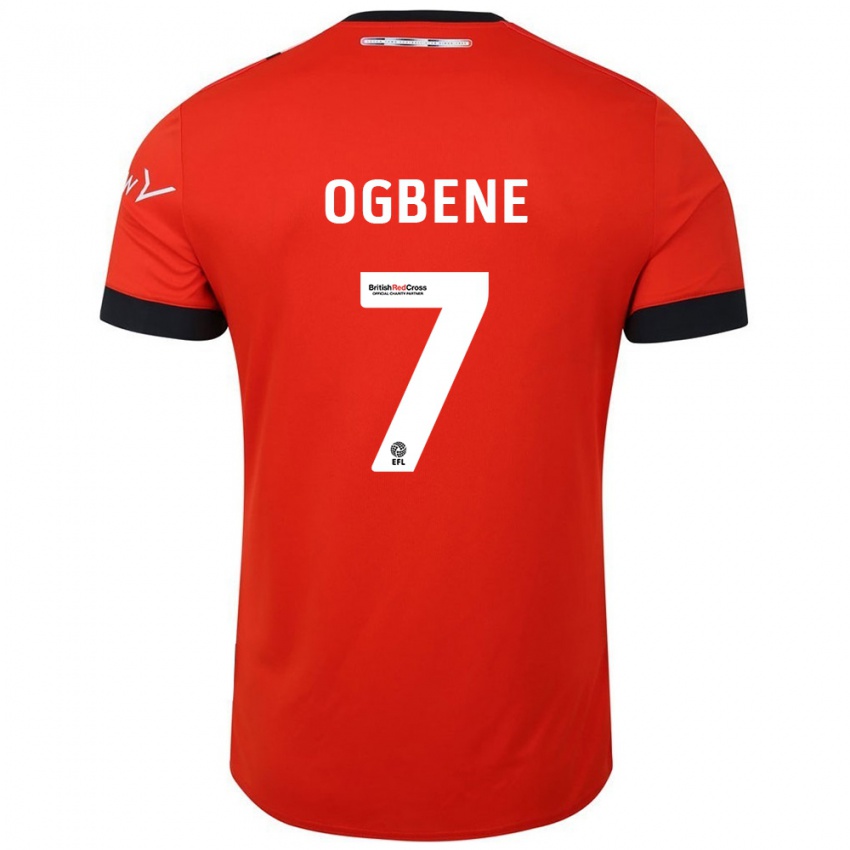 Herren Chiedozie Ogbene #7 Orange Schwarz Heimtrikot Trikot 2024/25 T-Shirt Österreich