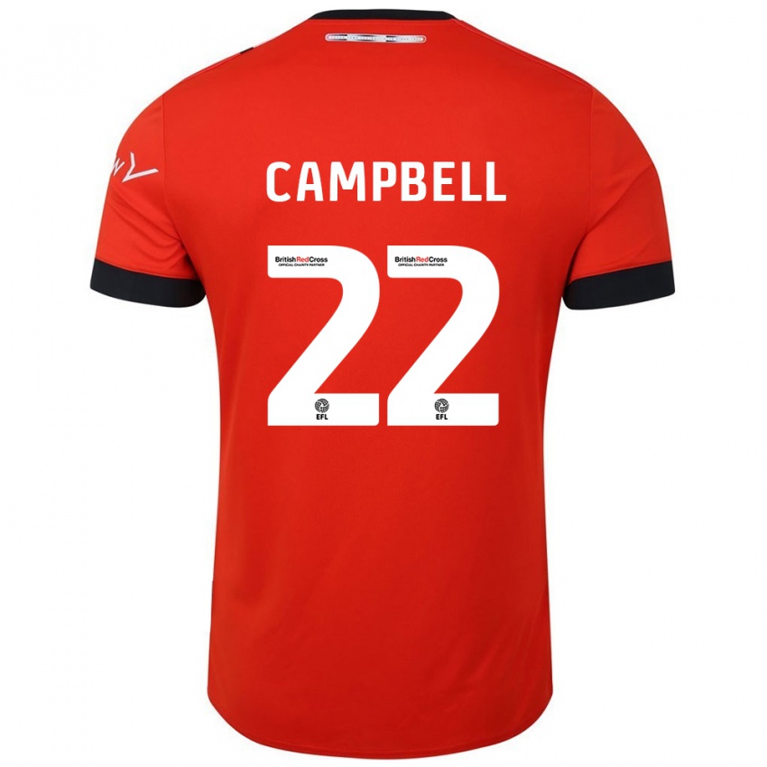 Herren Allan Campbell #22 Orange Schwarz Heimtrikot Trikot 2024/25 T-Shirt Österreich