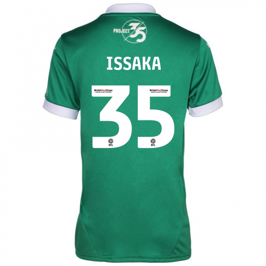 Herren Freddie Issaka #35 Grün Weiß Heimtrikot Trikot 2024/25 T-Shirt Österreich