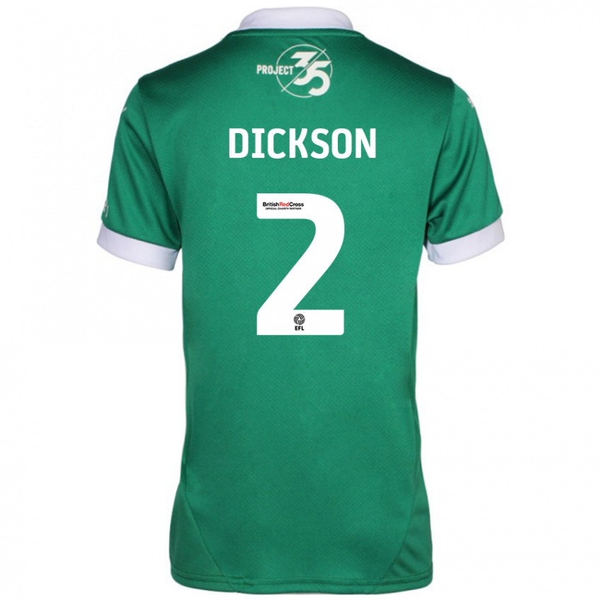 Herren Katie Dickson #2 Grün Weiß Heimtrikot Trikot 2024/25 T-Shirt Österreich