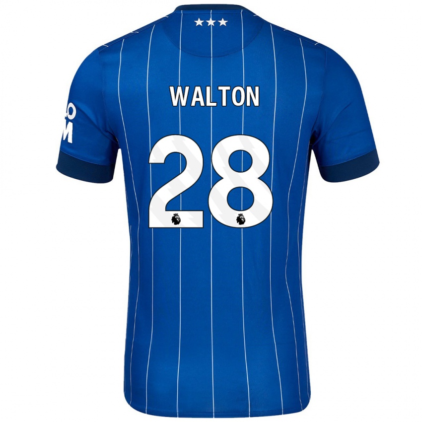 Herren Christian Walton #28 Marineblau Heimtrikot Trikot 2024/25 T-Shirt Österreich