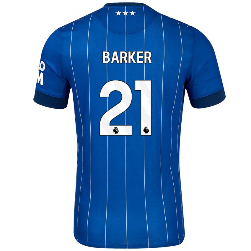 Herren Maisy Barker #21 Marineblau Heimtrikot Trikot 2024/25 T-Shirt Österreich