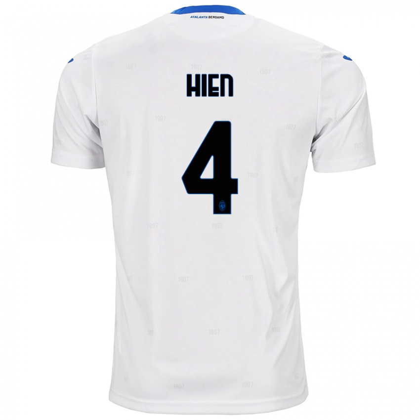 Herren Isak Hien #4 Weiß Auswärtstrikot Trikot 2024/25 T-Shirt Österreich