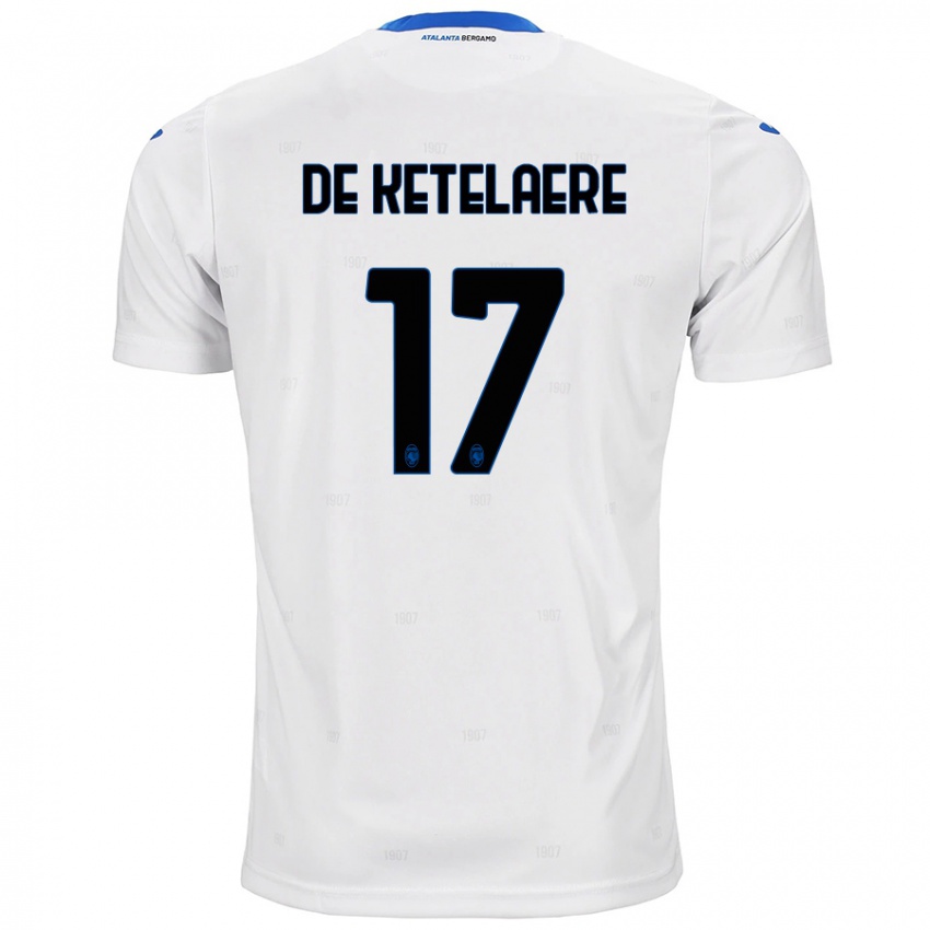 Herren Charles De Ketelaere #17 Weiß Auswärtstrikot Trikot 2024/25 T-Shirt Österreich