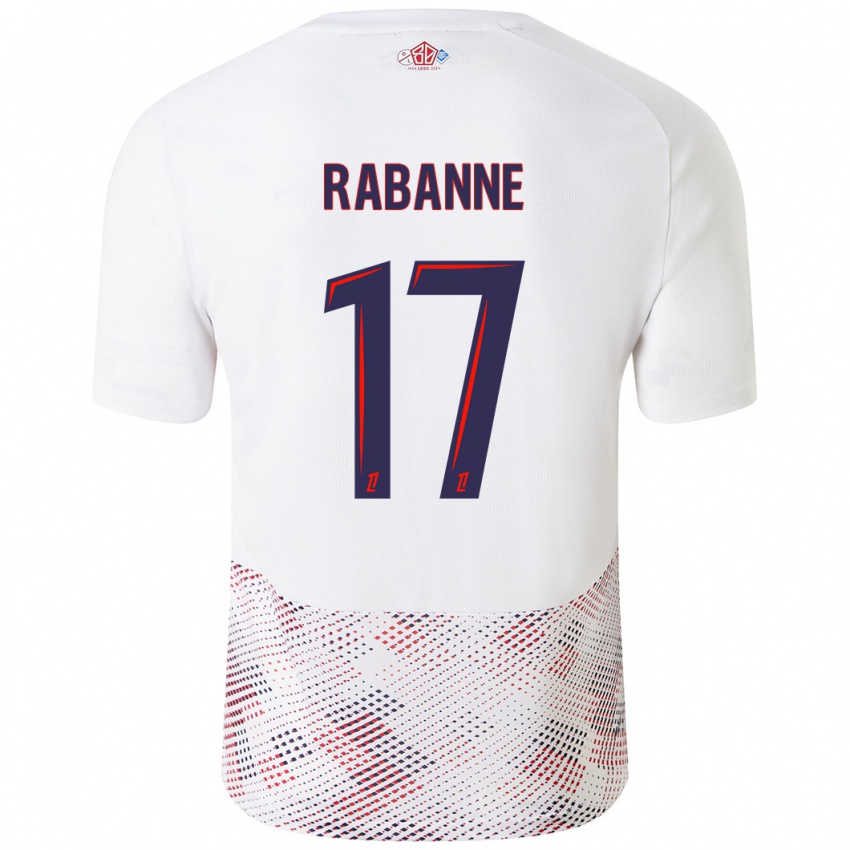 Herren Julie Rabanne #17 Weiß Königsblau Auswärtstrikot Trikot 2024/25 T-Shirt Österreich